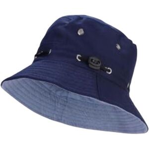 Unisex Sporty Navy Blue Bucket Hat Adjustable